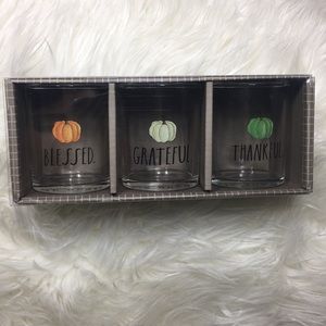 Rae Dunn set of 3 mini votives